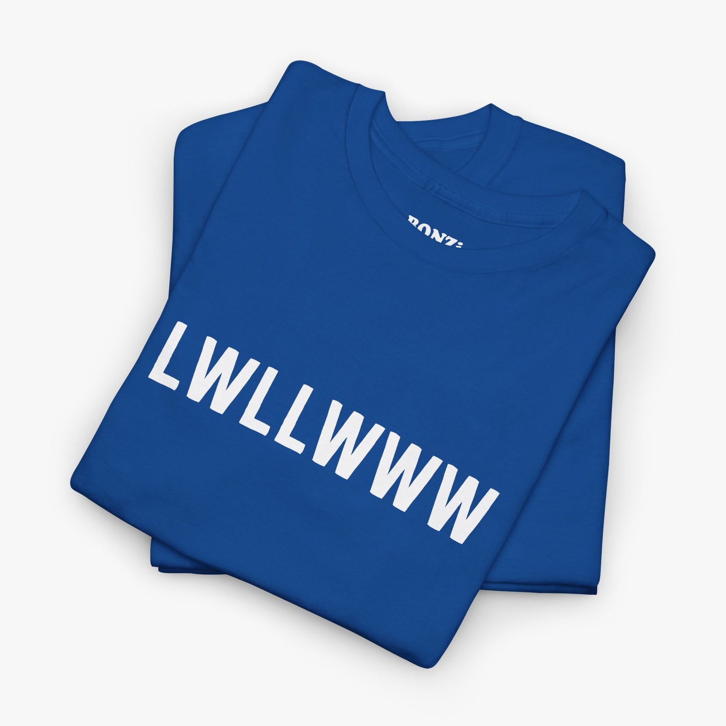 2016 World Series LWLLWWW (Chicago Cubs Baseball) T-Shirt folded in blue
