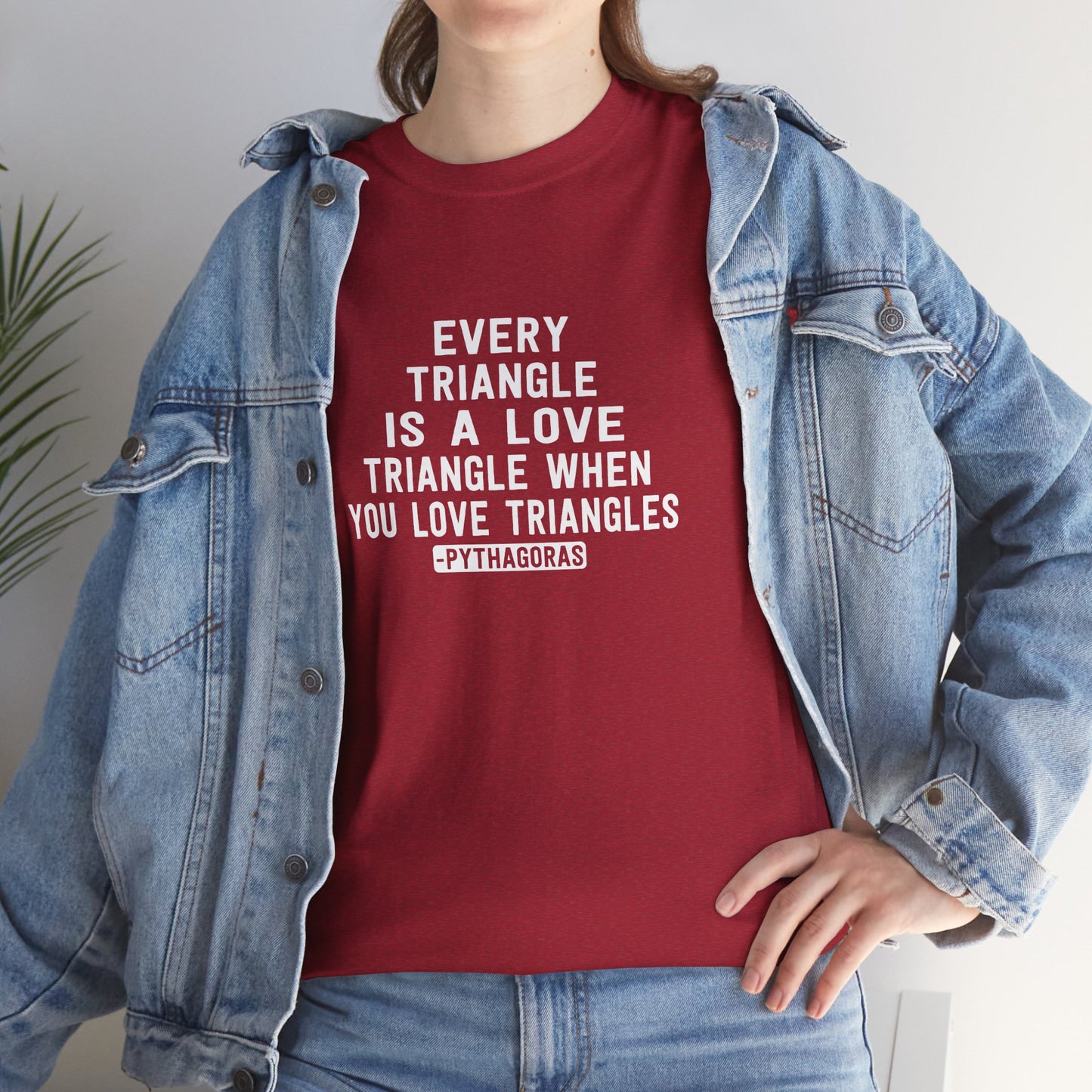 Every Triangle Is A Love Triangle When You Love Triangles (Pythagoras) T-Shirt