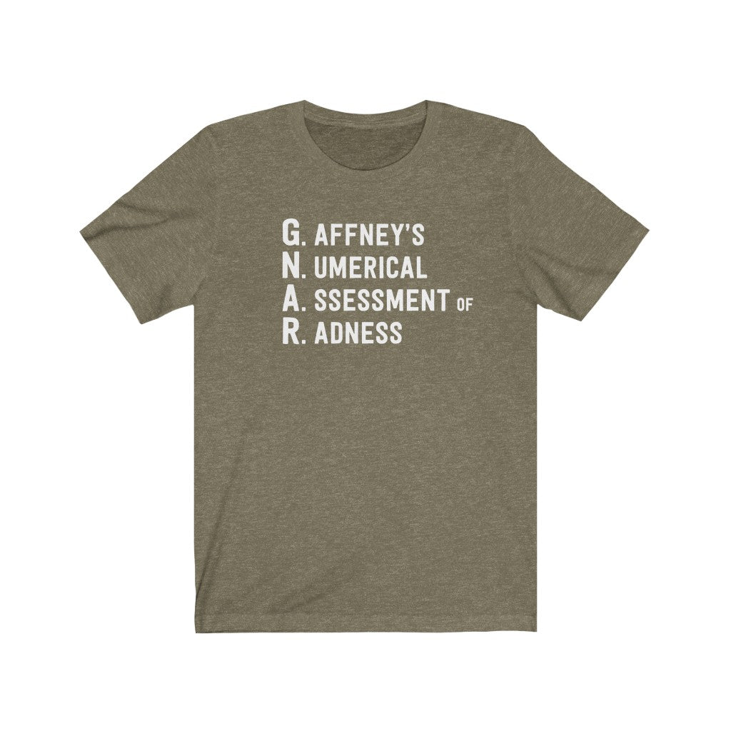 Gaffney's Numerical Assessment Of Radness (The Game Of GNAR) T-Shirt [Modern Fit]